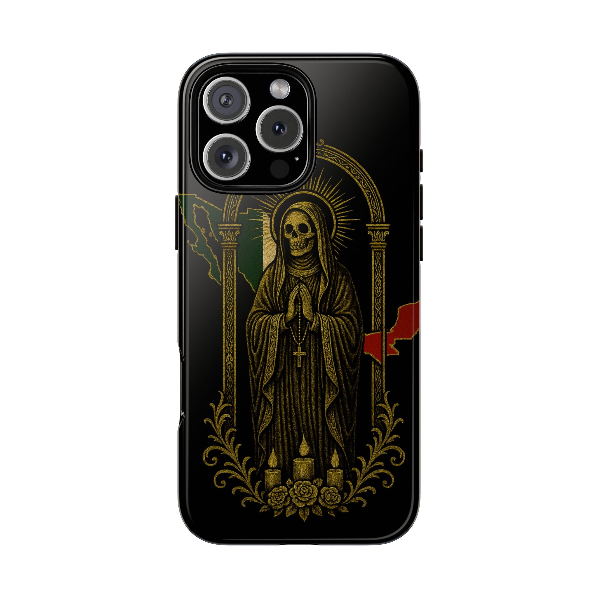 Santa Muerte Altar Protective Phone Case