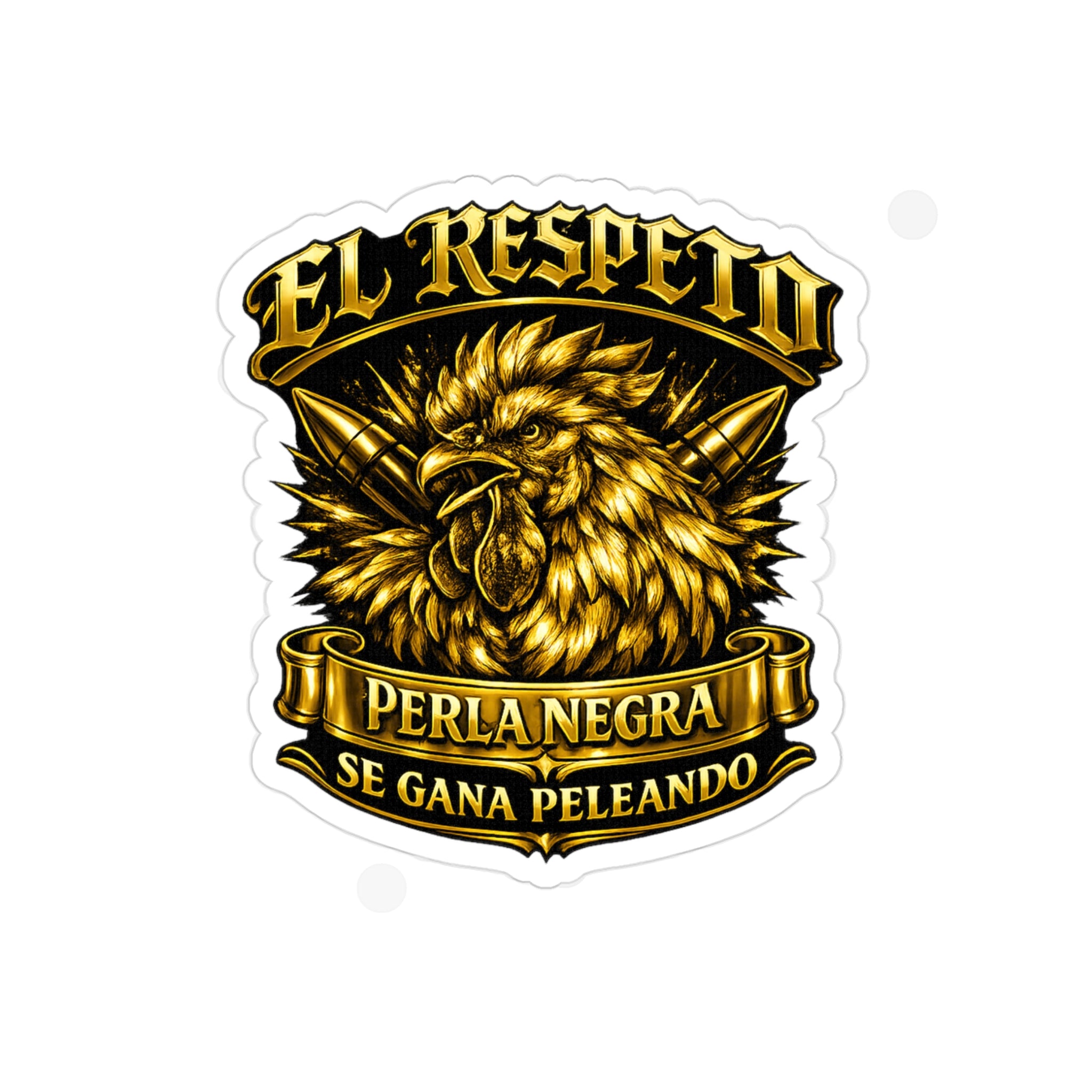 Golden Rooster Die-Cut sticker