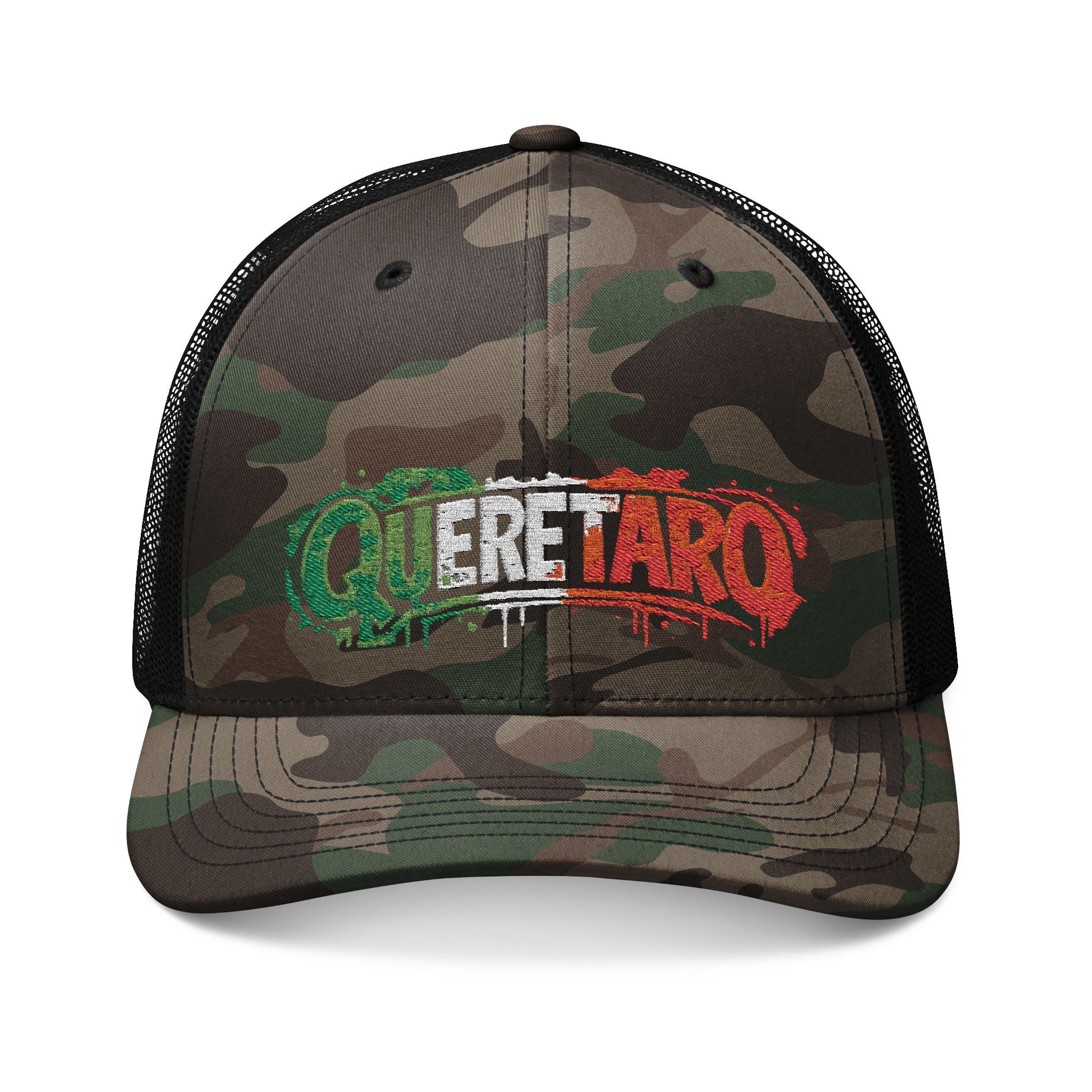 Queretaro camo trucker hat