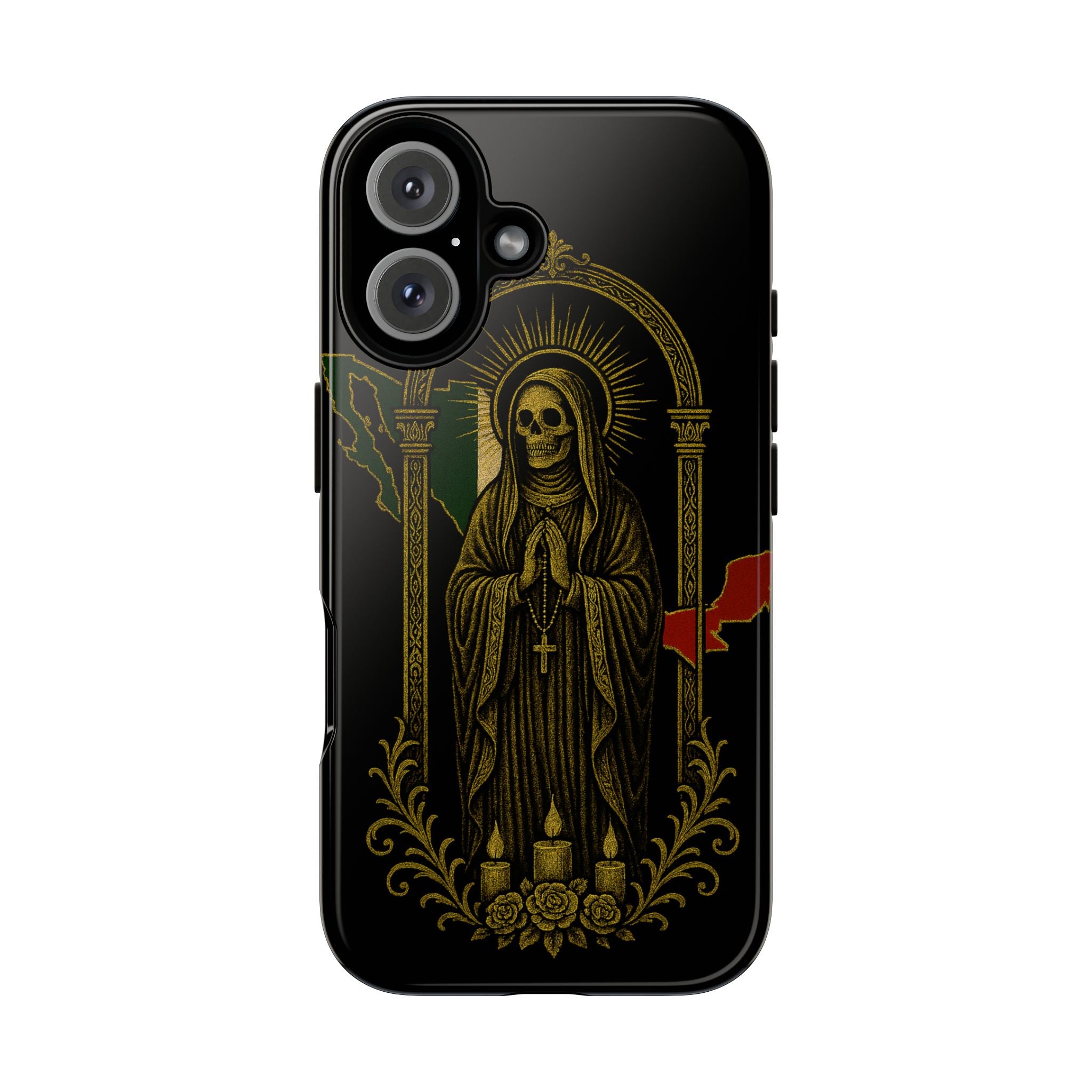 Santa Muerte Altar Protective Phone Case