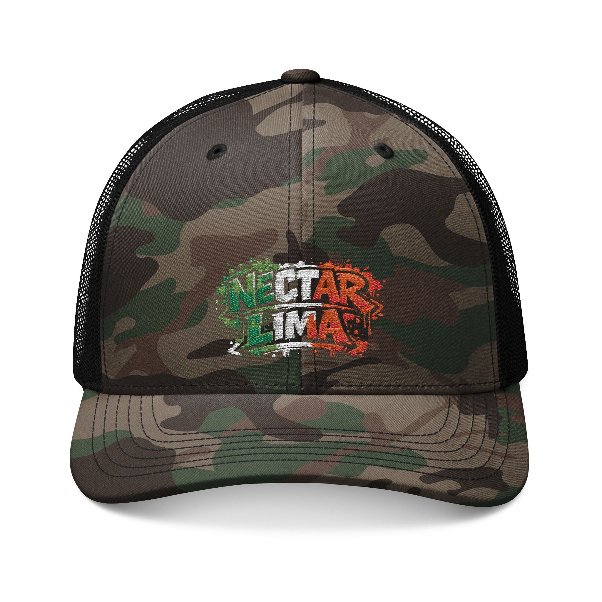 Nectar Lima Camo trucker hat