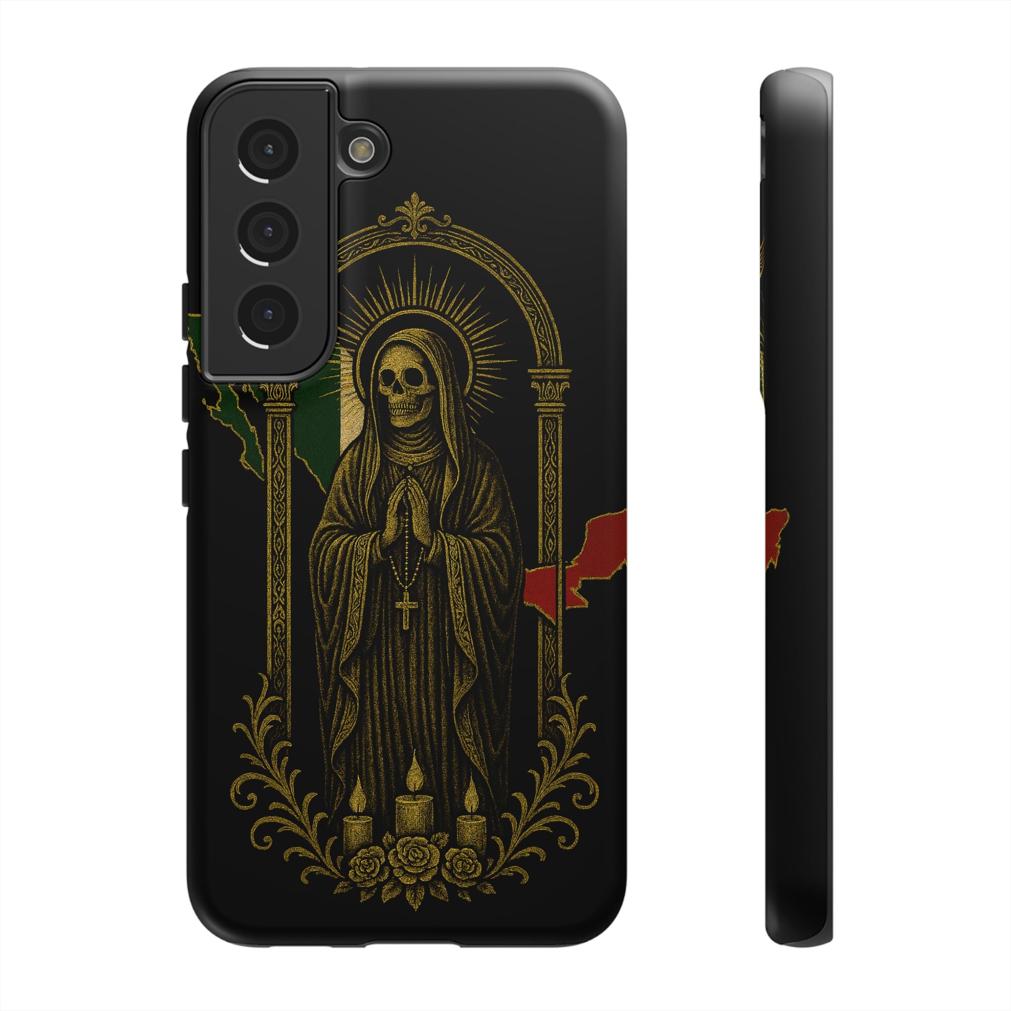 Santa Muerte Altar Protective Phone Case