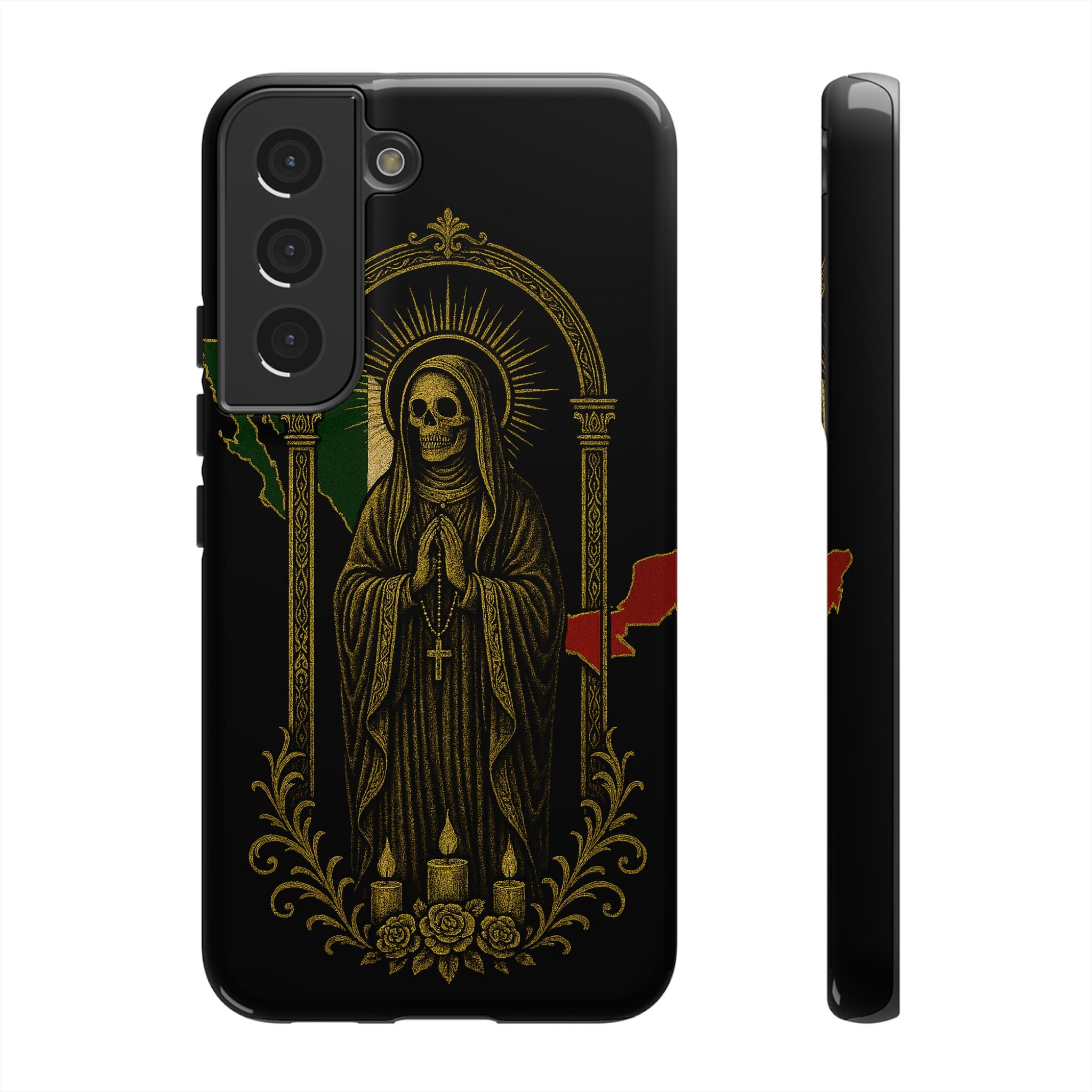 Santa Muerte Altar Protective Phone Case