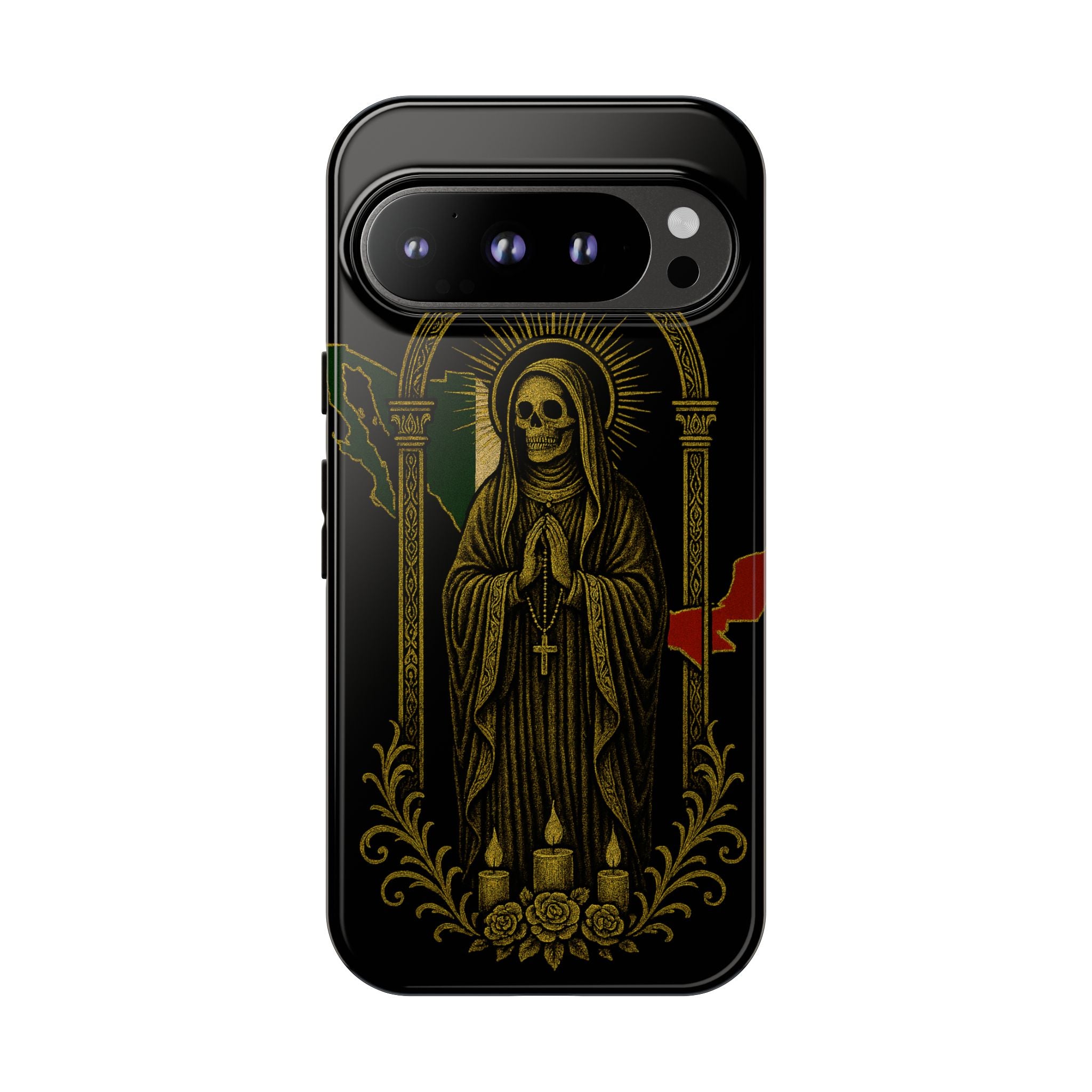Santa Muerte Altar Protective Phone Case