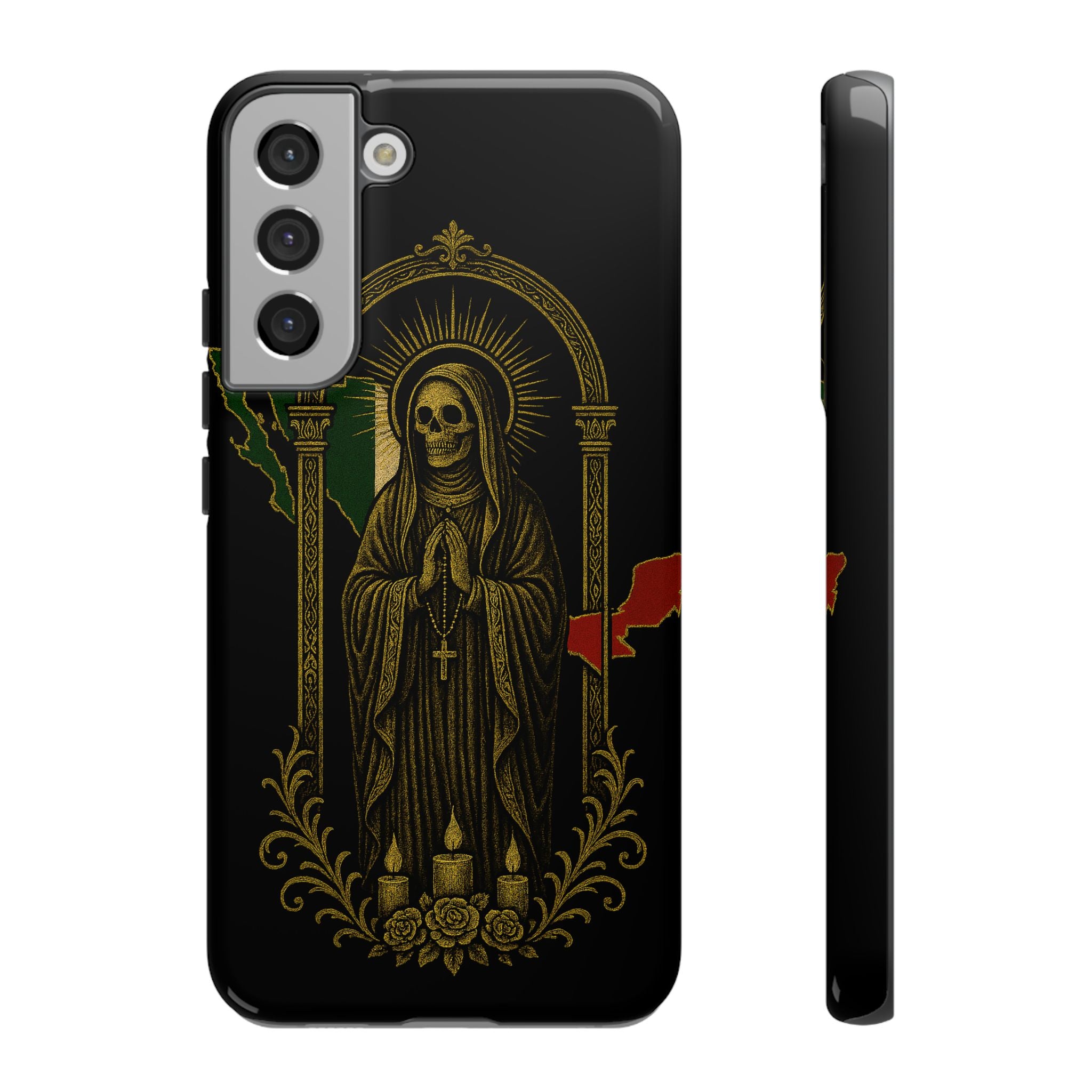 Santa Muerte Altar Protective Phone Case