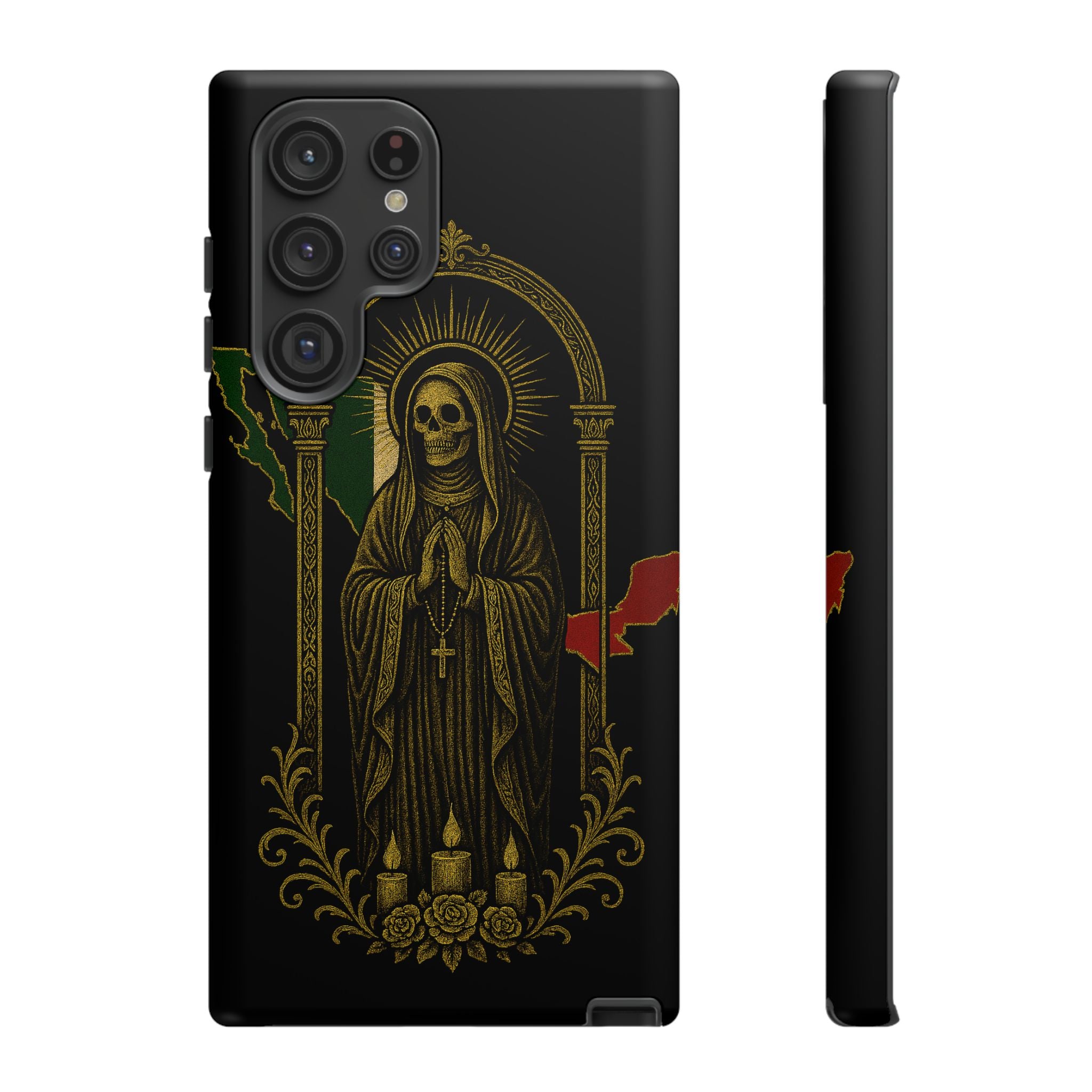 Santa Muerte Altar Protective Phone Case