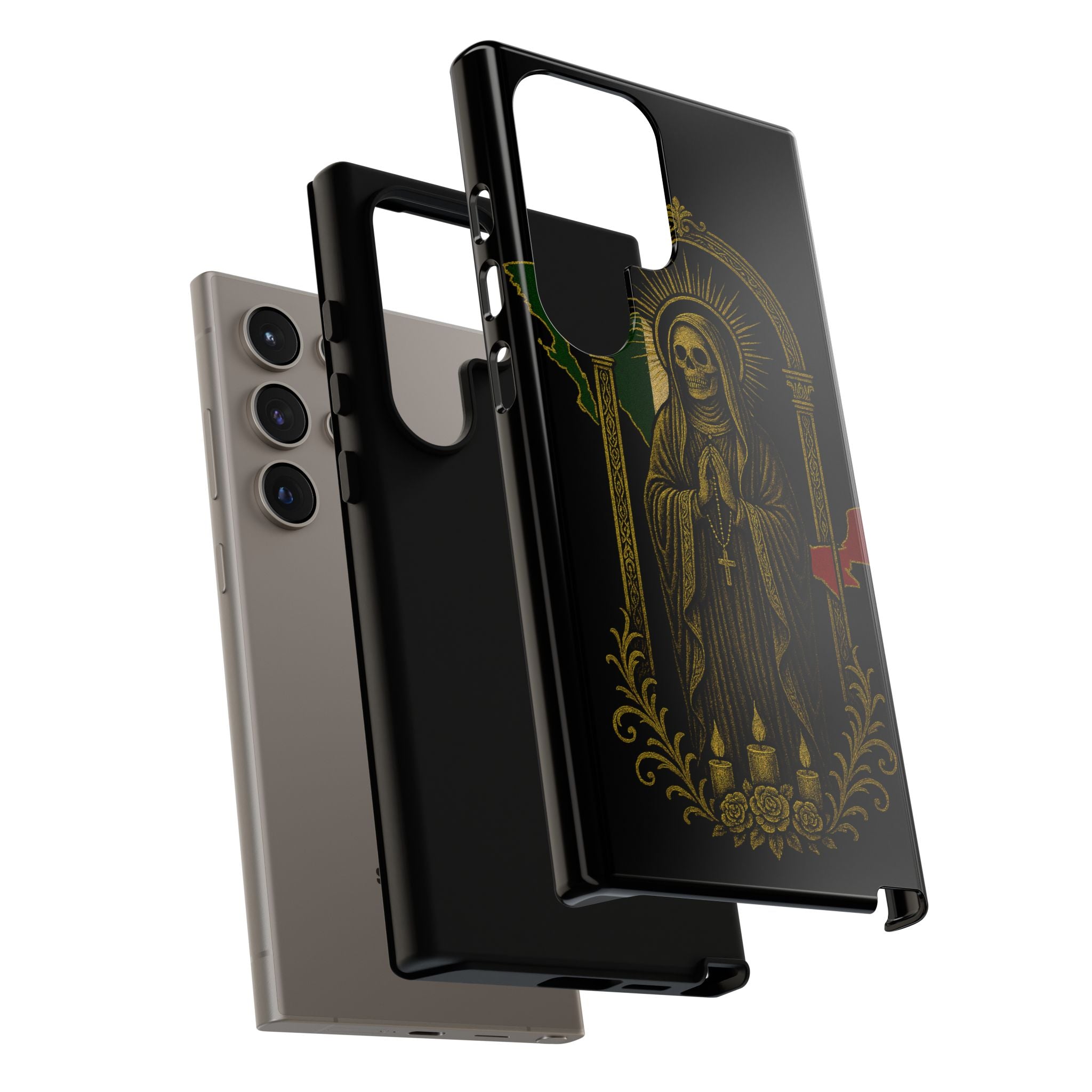 Santa Muerte Altar Protective Phone Case