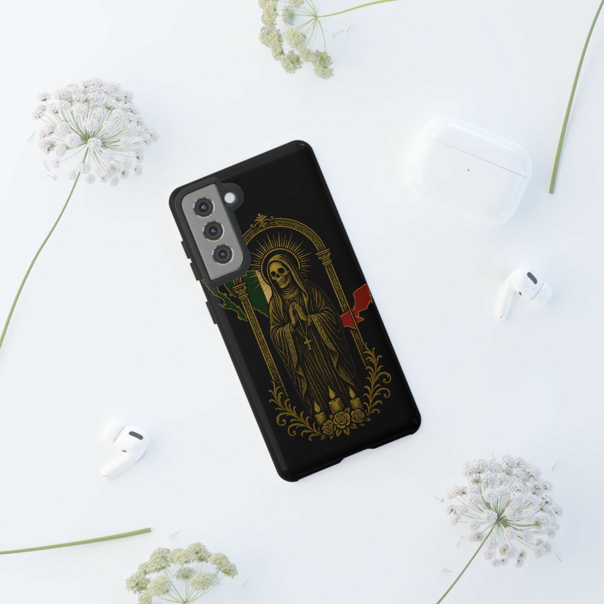 Santa Muerte Altar Protective Phone Case