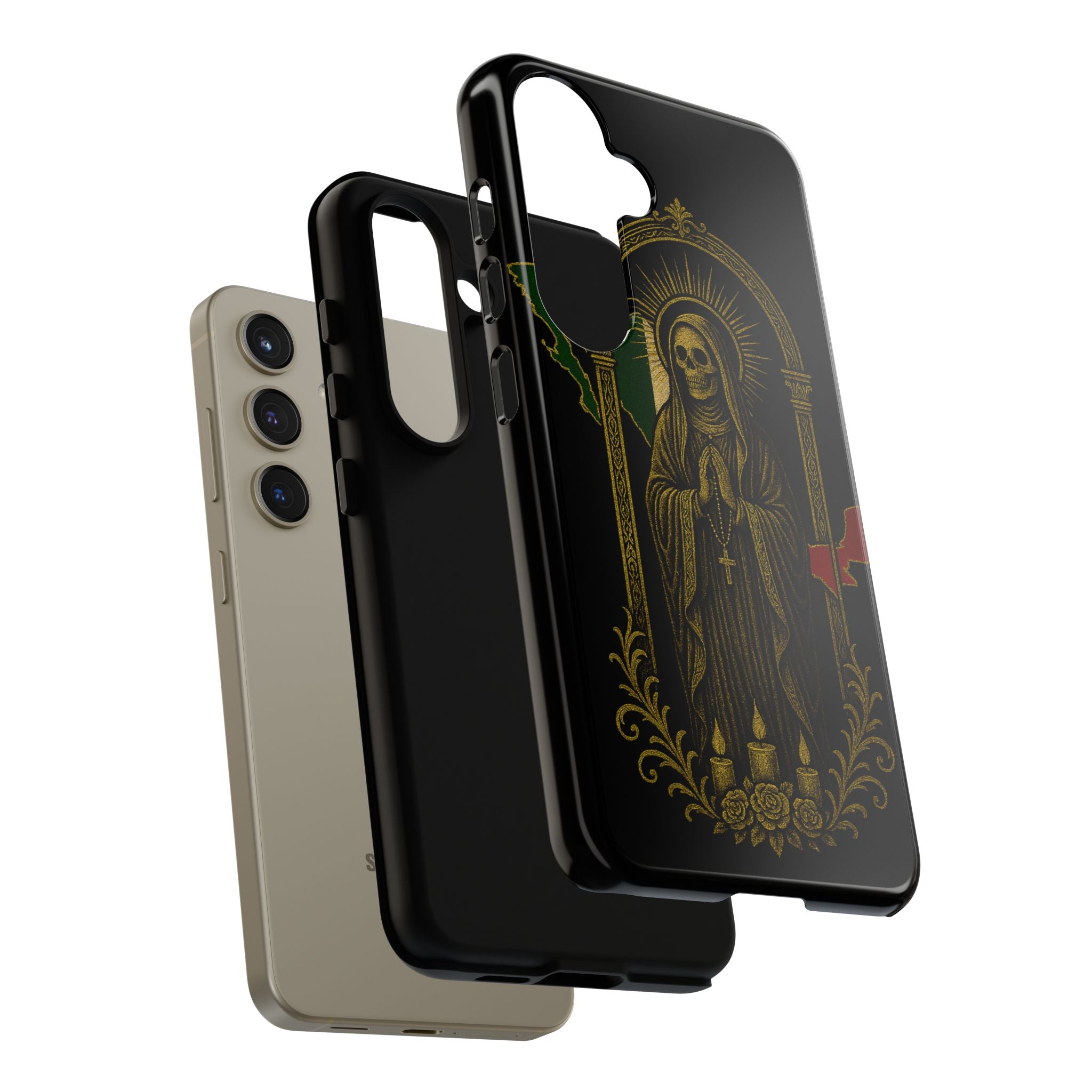 Santa Muerte Altar Protective Phone Case