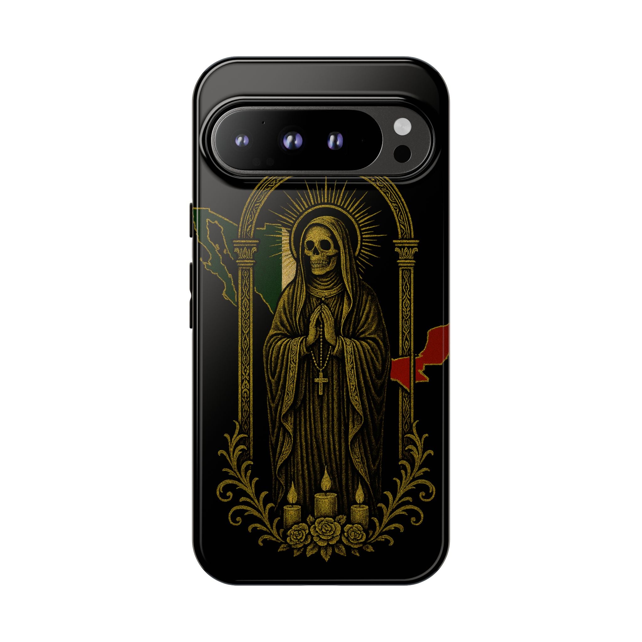 Santa Muerte Altar Protective Phone Case
