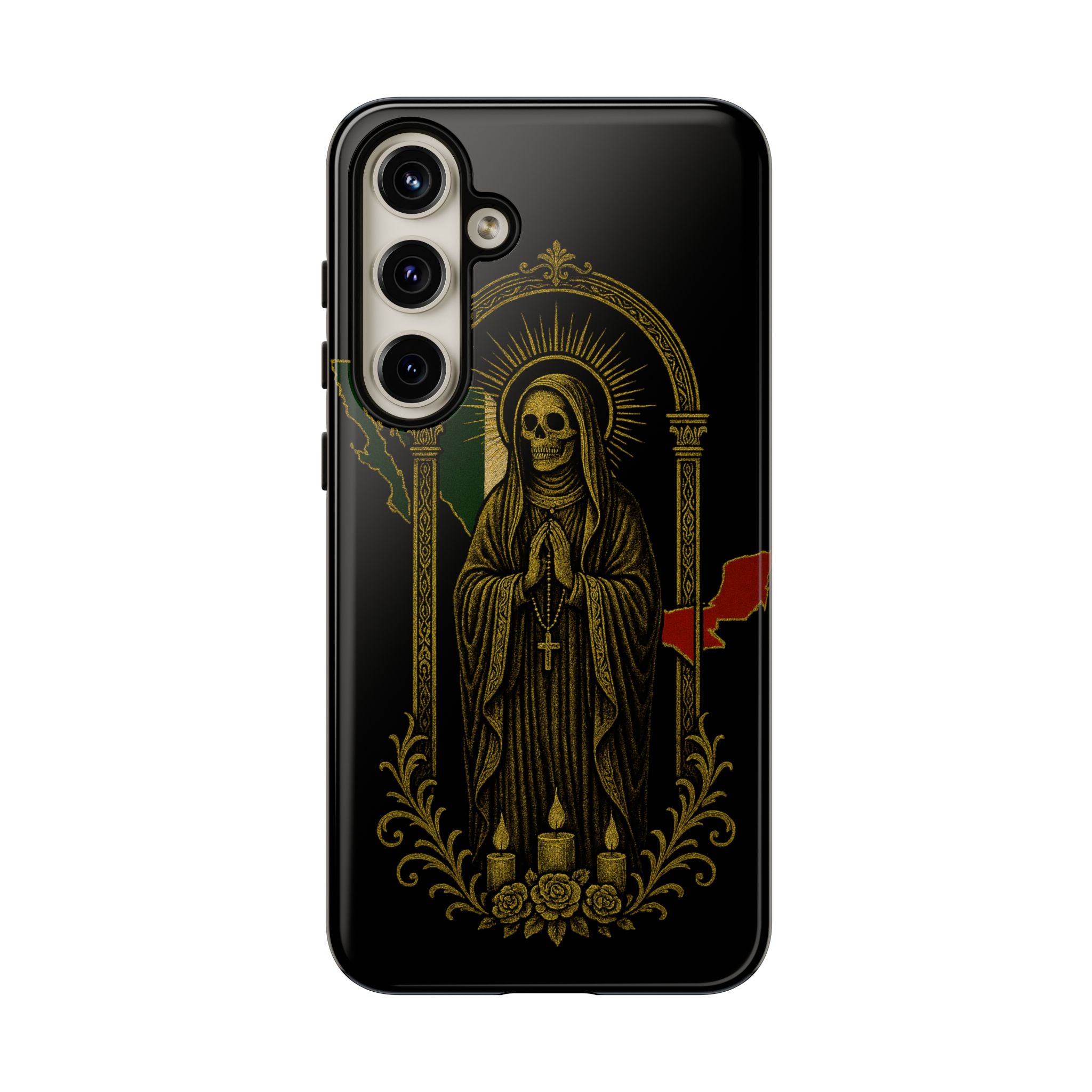 Santa Muerte Altar Protective Phone Case