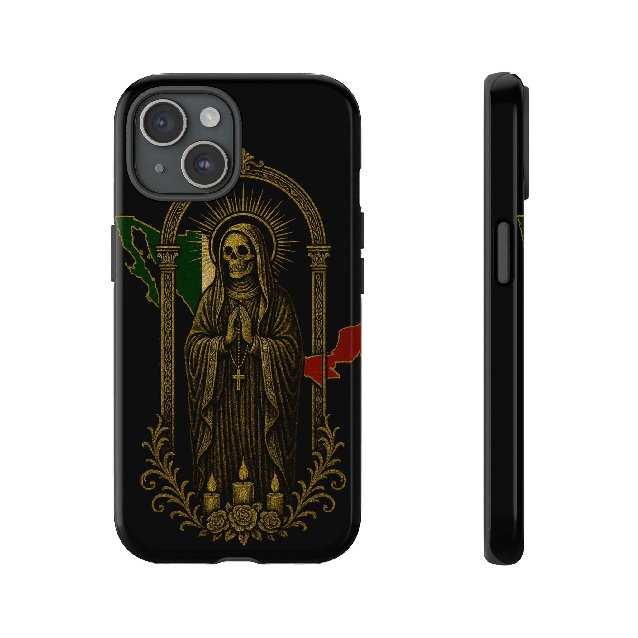 Santa Muerte Altar Protective Phone Case
