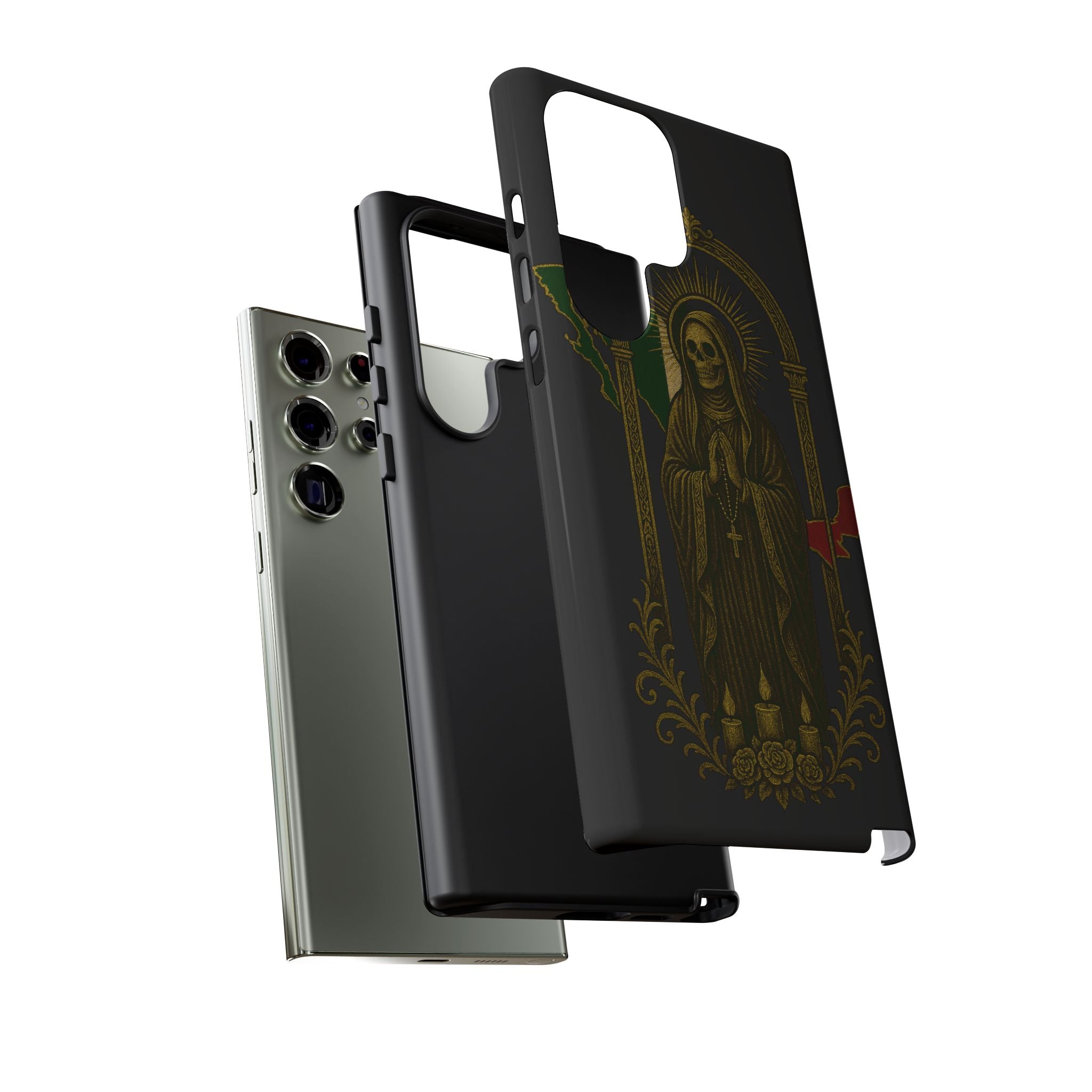 Santa Muerte Altar Protective Phone Case