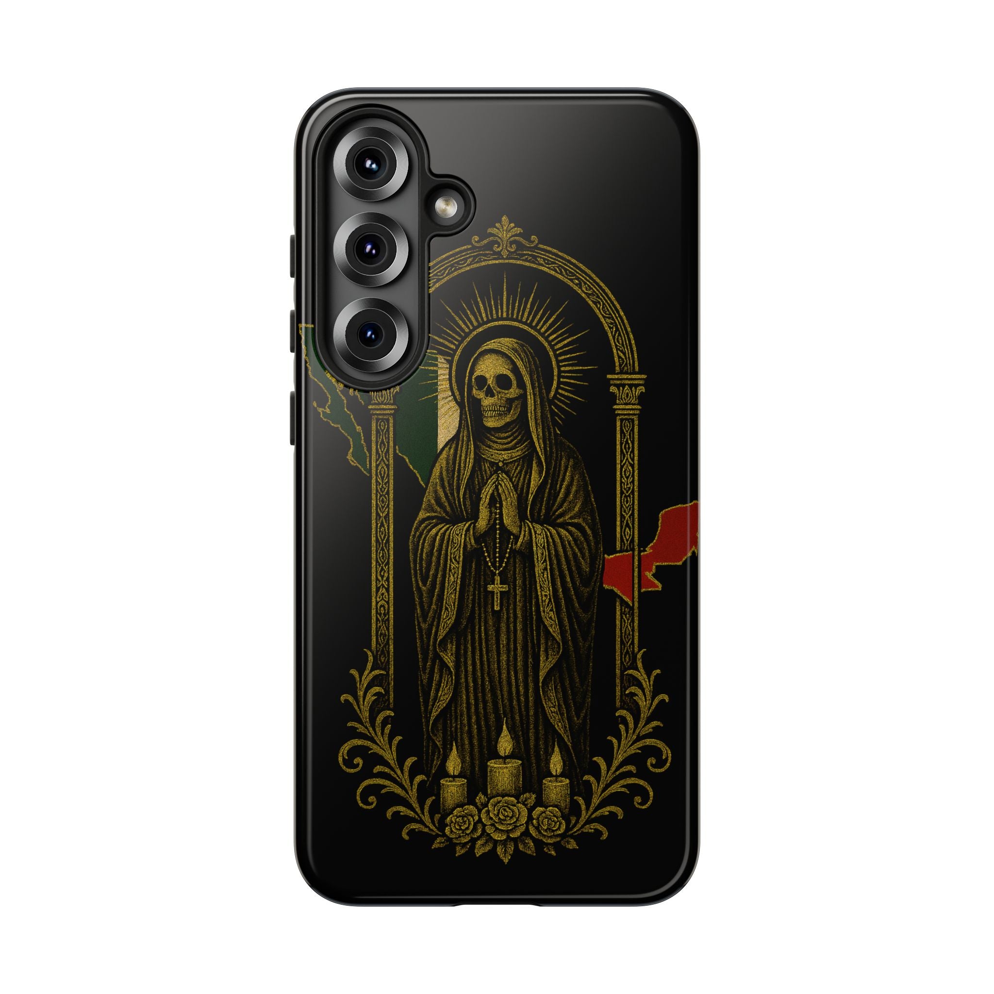 Santa Muerte Altar Protective Phone Case