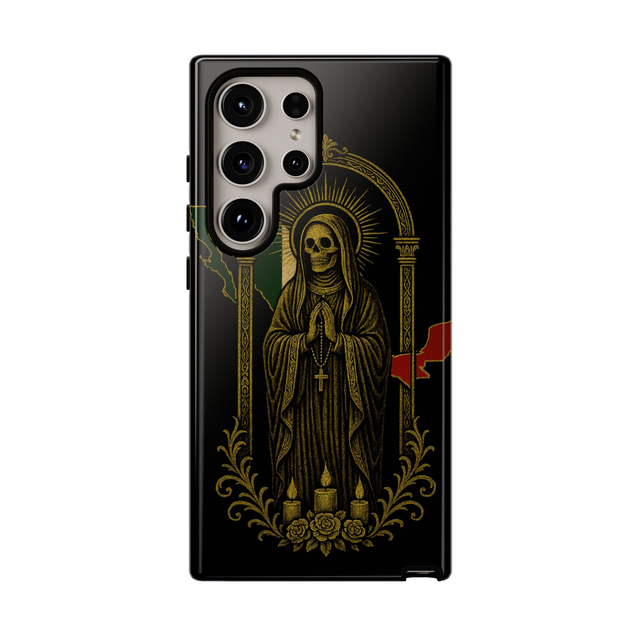 Santa Muerte Altar Protective Phone Case