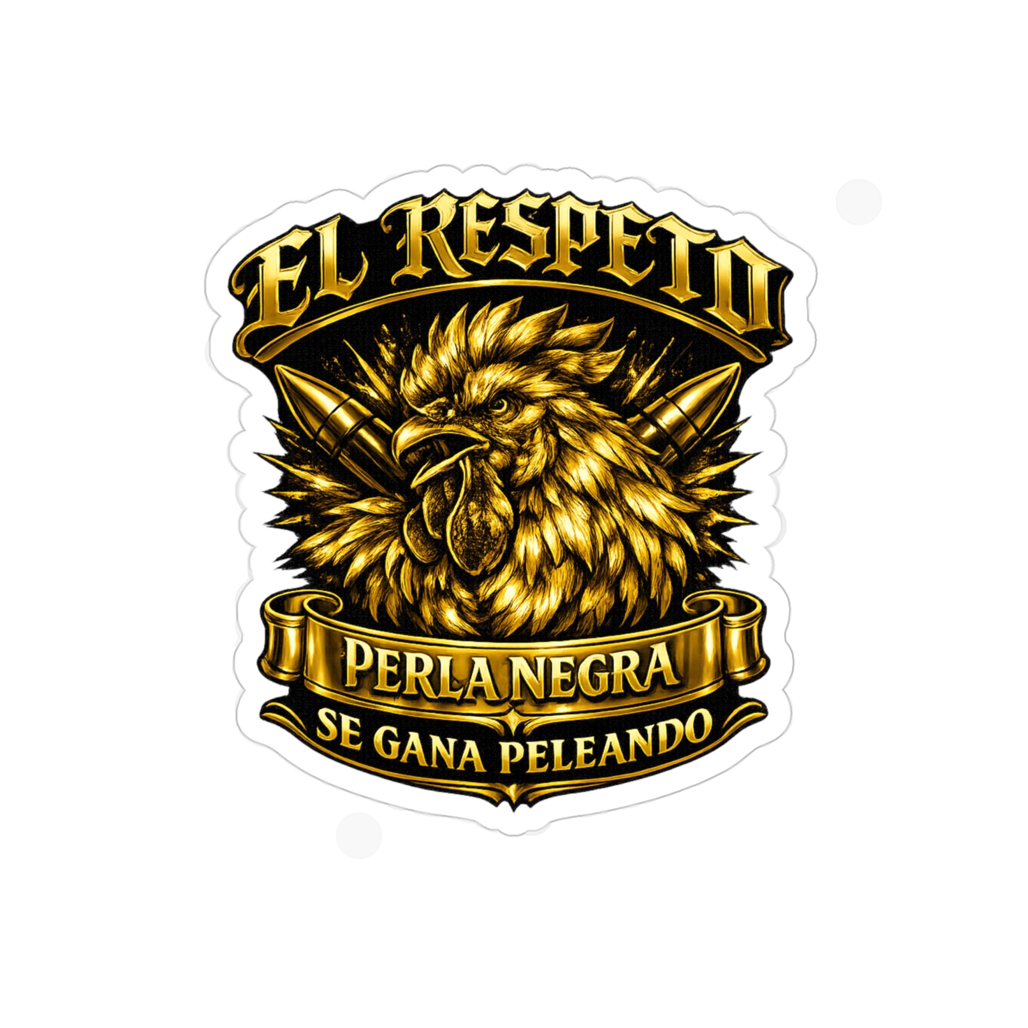 Golden Rooster Die-Cut sticker