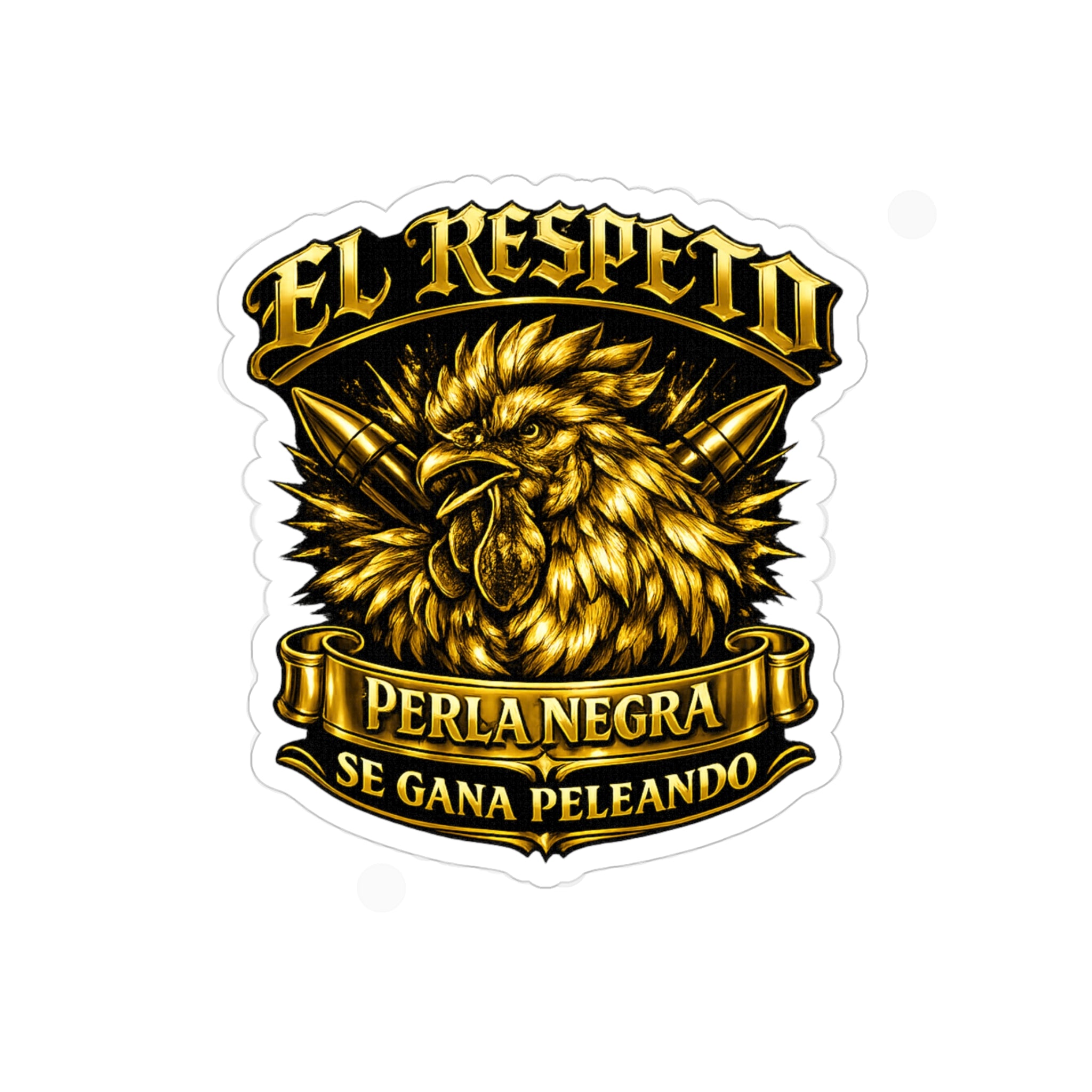 Golden Rooster Die-Cut sticker