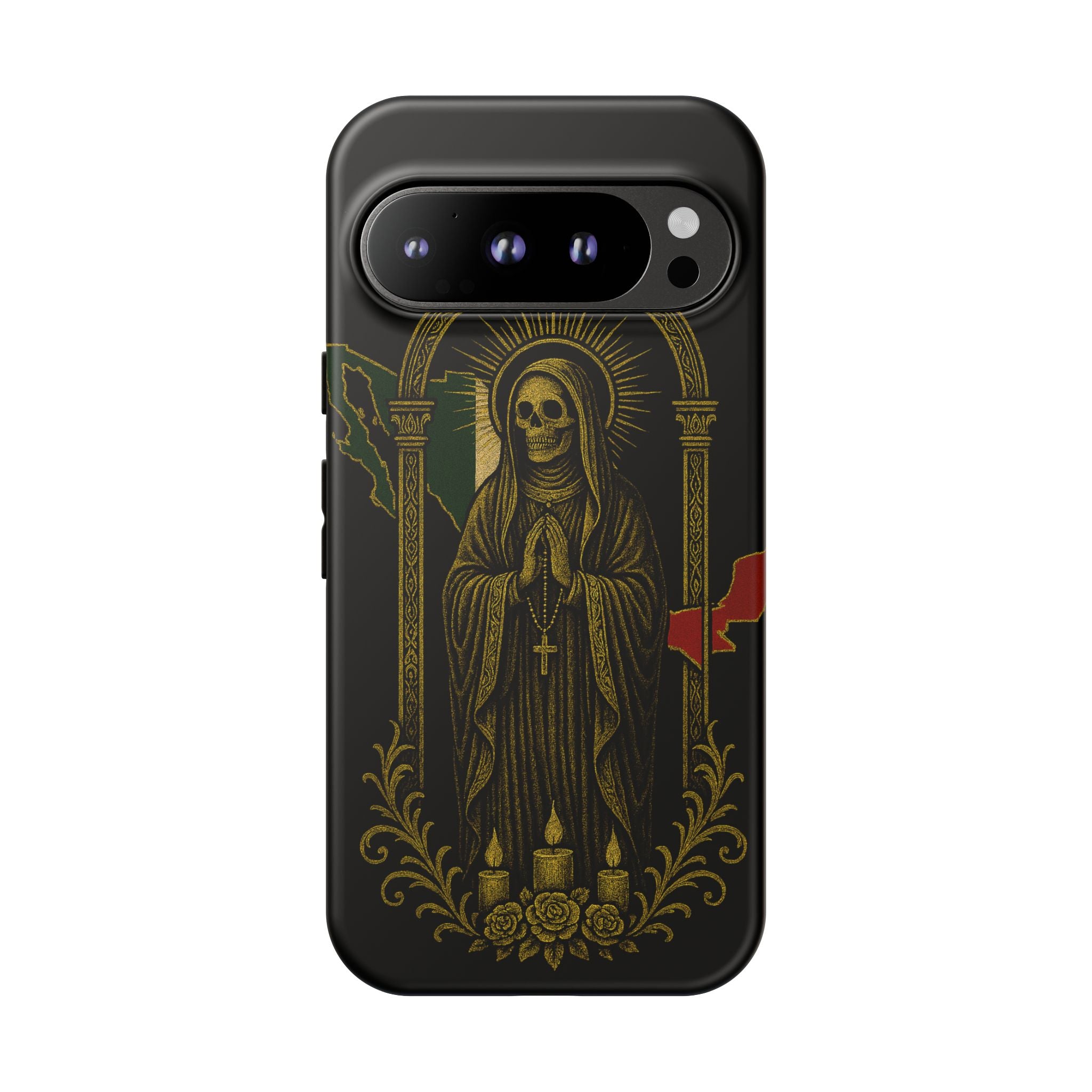 Santa Muerte Altar Protective Phone Case