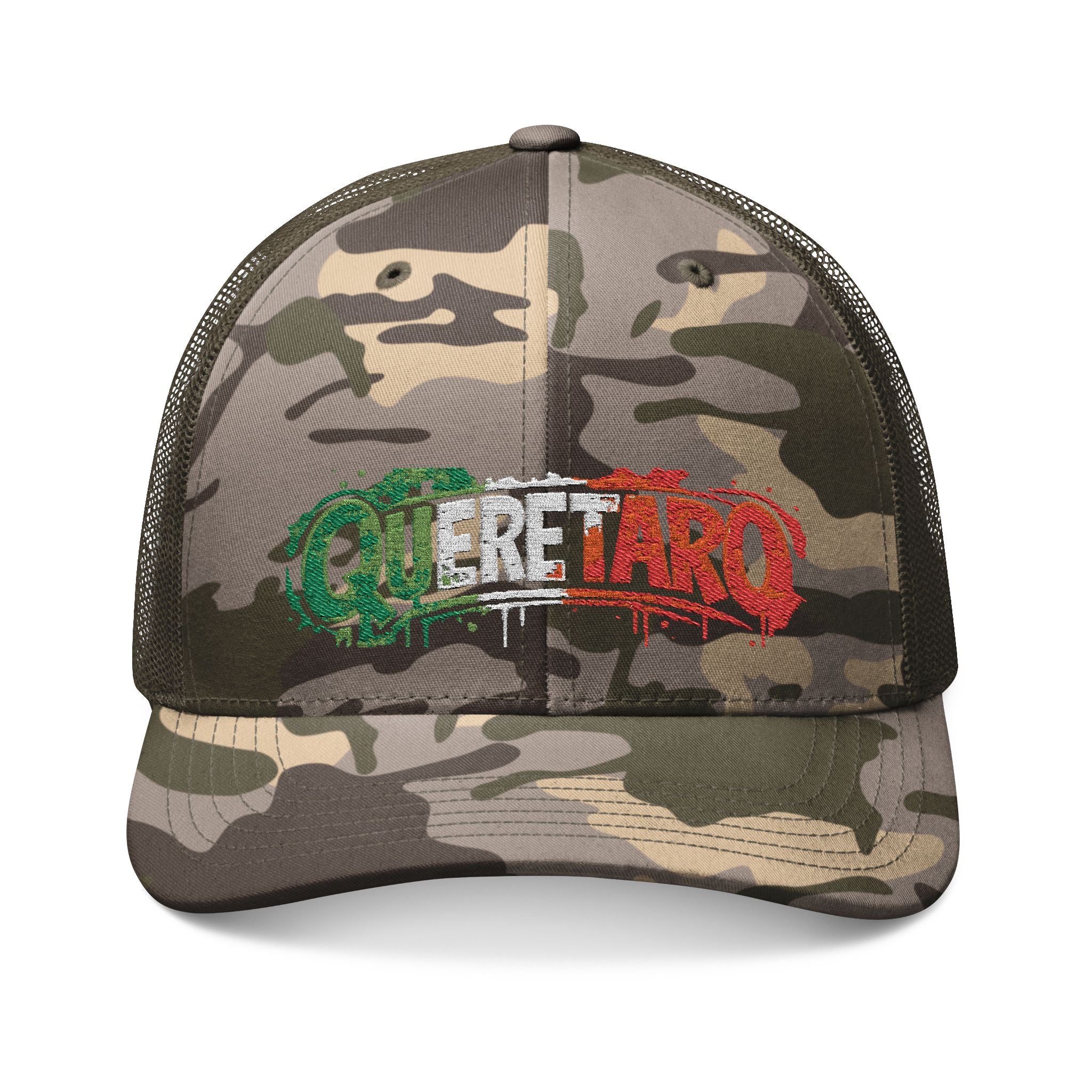 Queretaro camo trucker hat