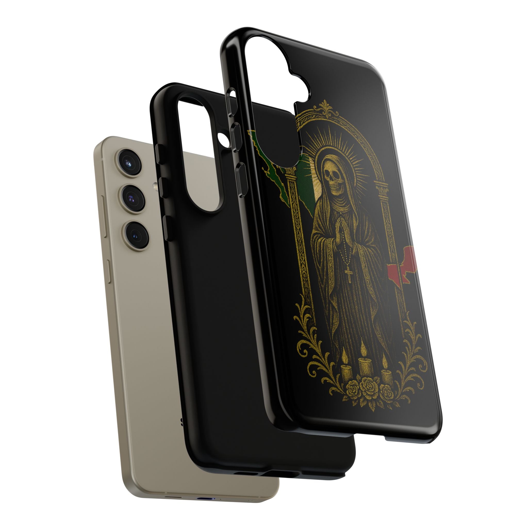 Santa Muerte Altar Protective Phone Case