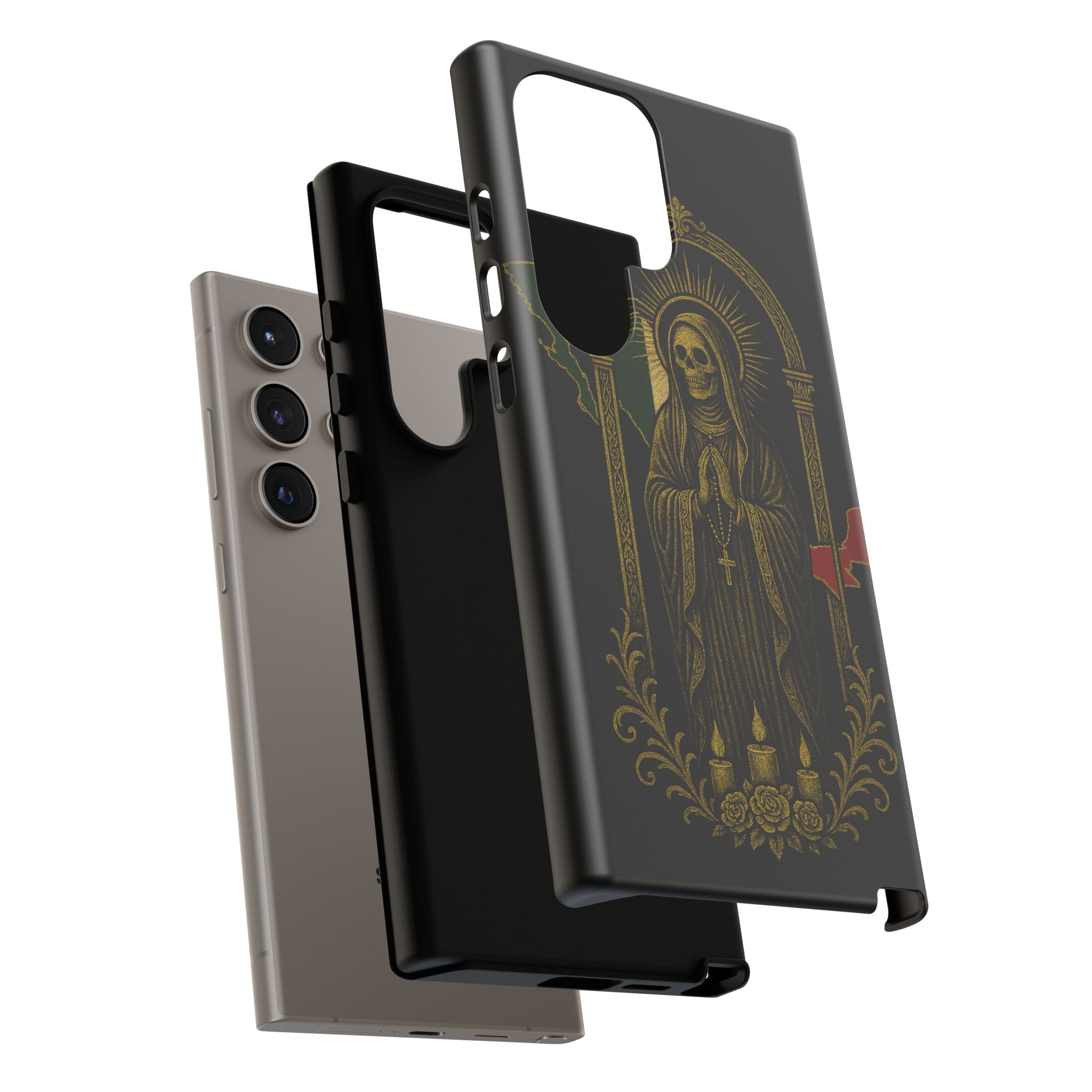 Santa Muerte Altar Protective Phone Case