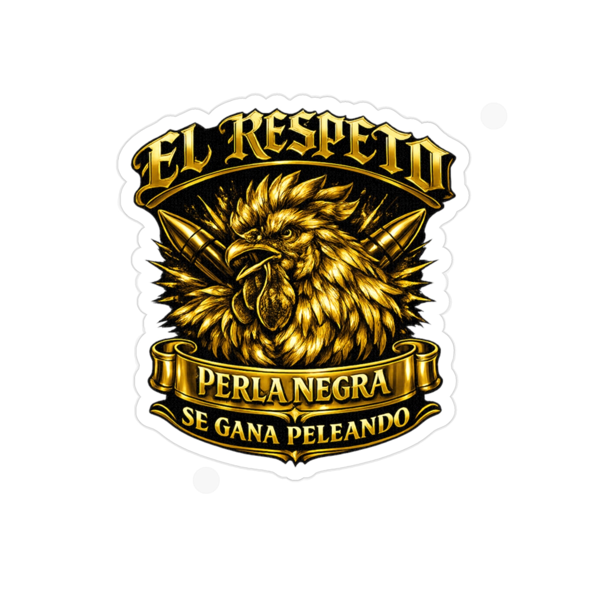 Golden Rooster Die-Cut sticker