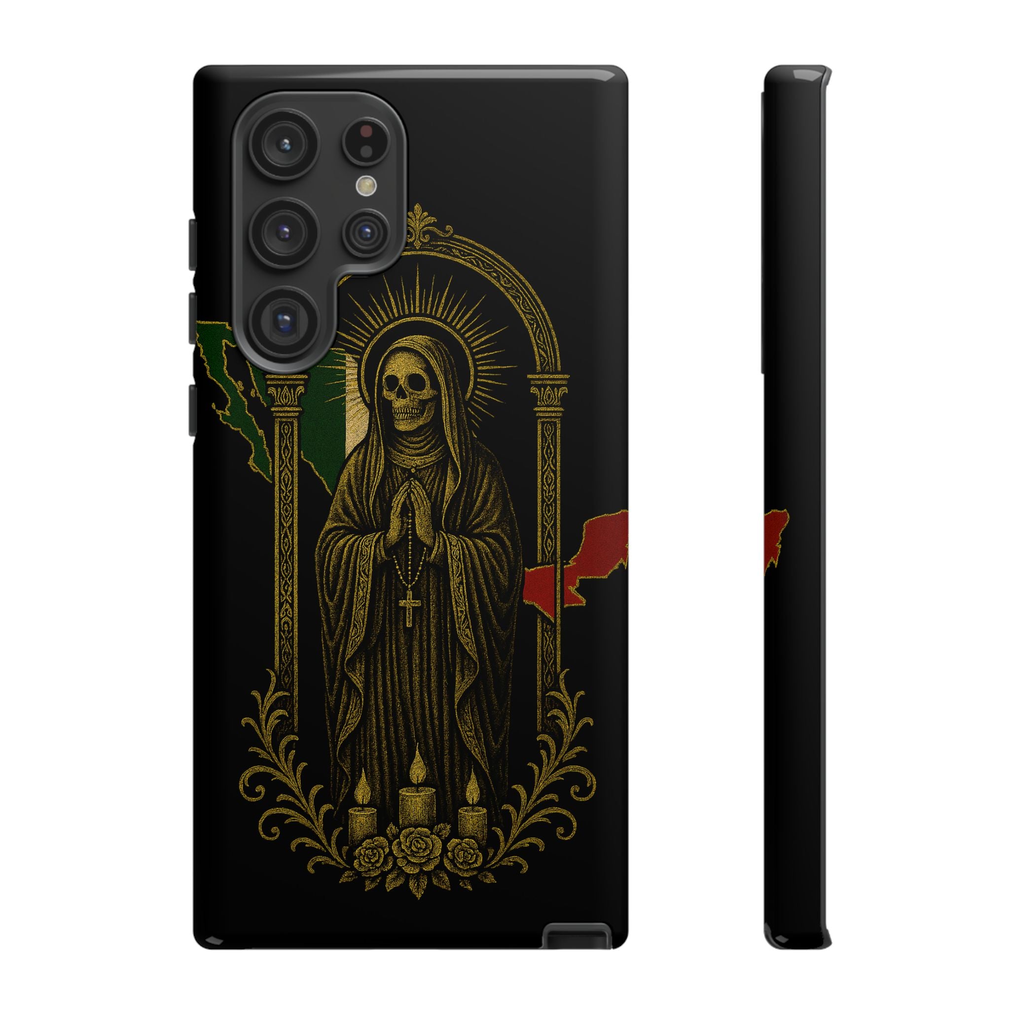 Santa Muerte Altar Protective Phone Case