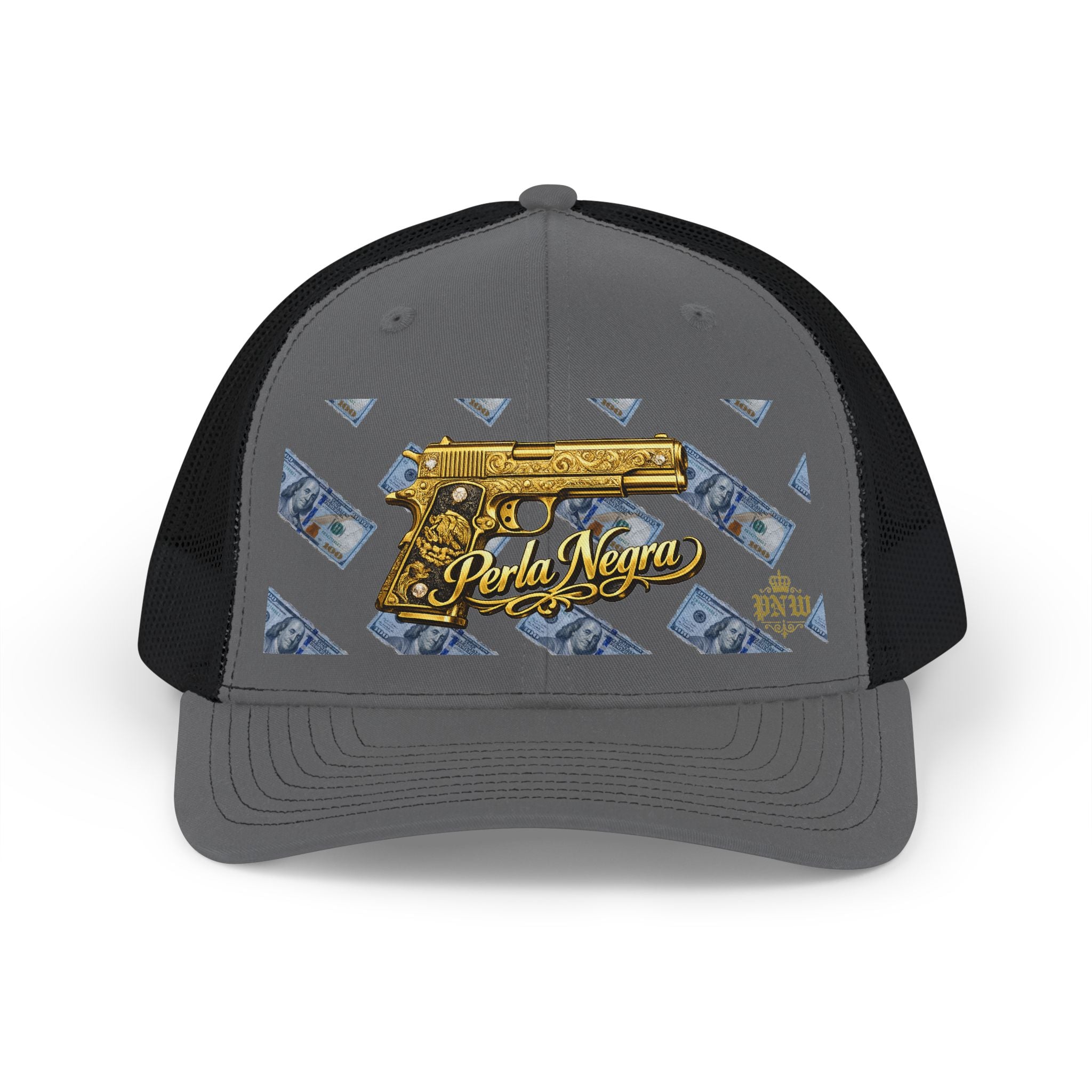 Perla Negra Gold Pistol Trucker Hat