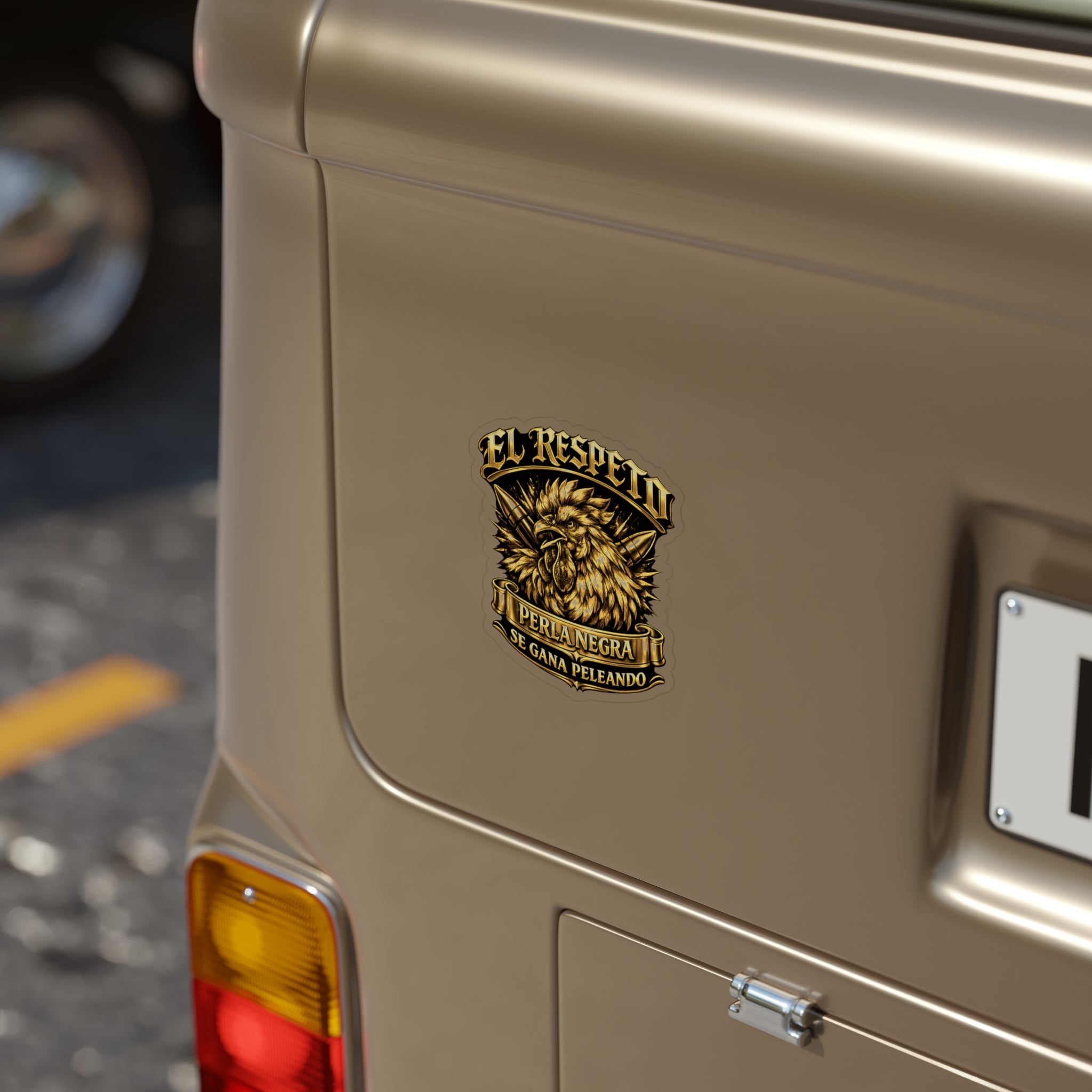 Golden Rooster Die-Cut sticker