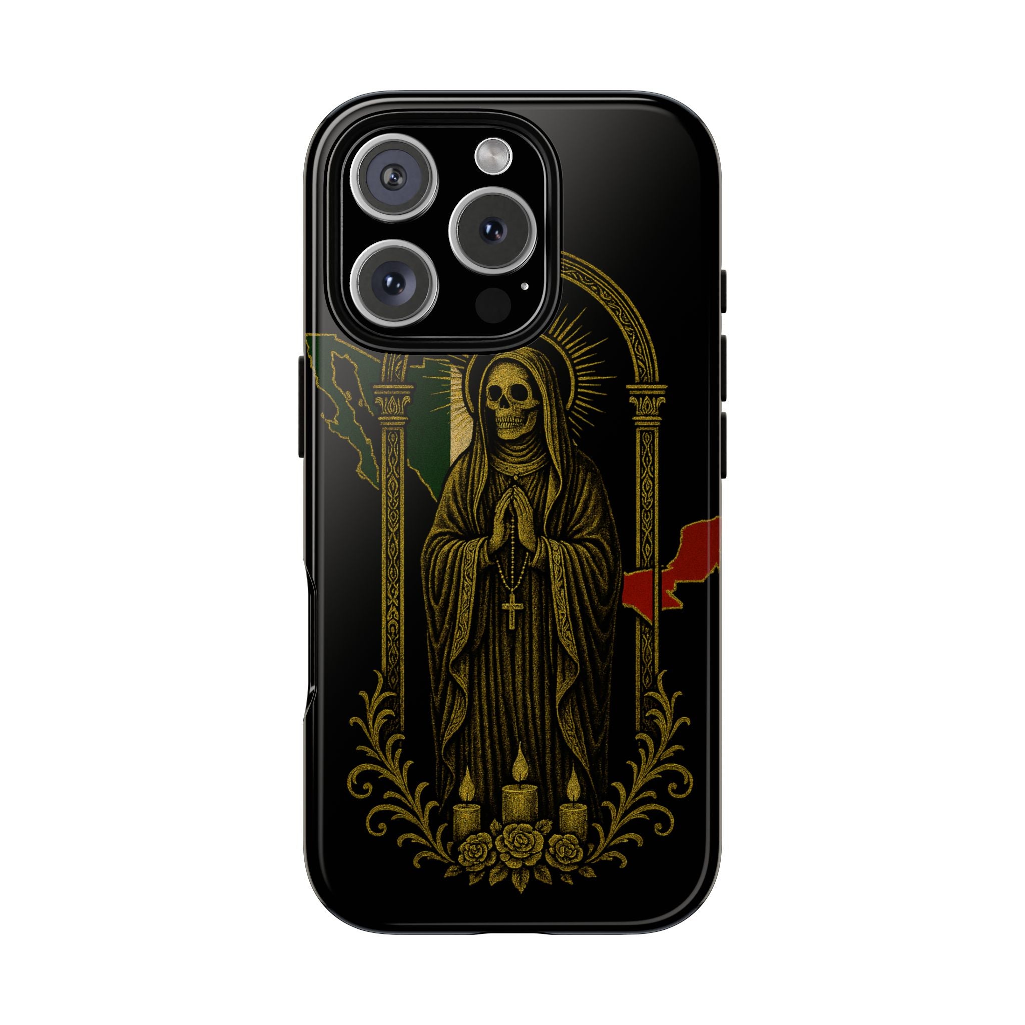 Santa Muerte Altar Protective Phone Case