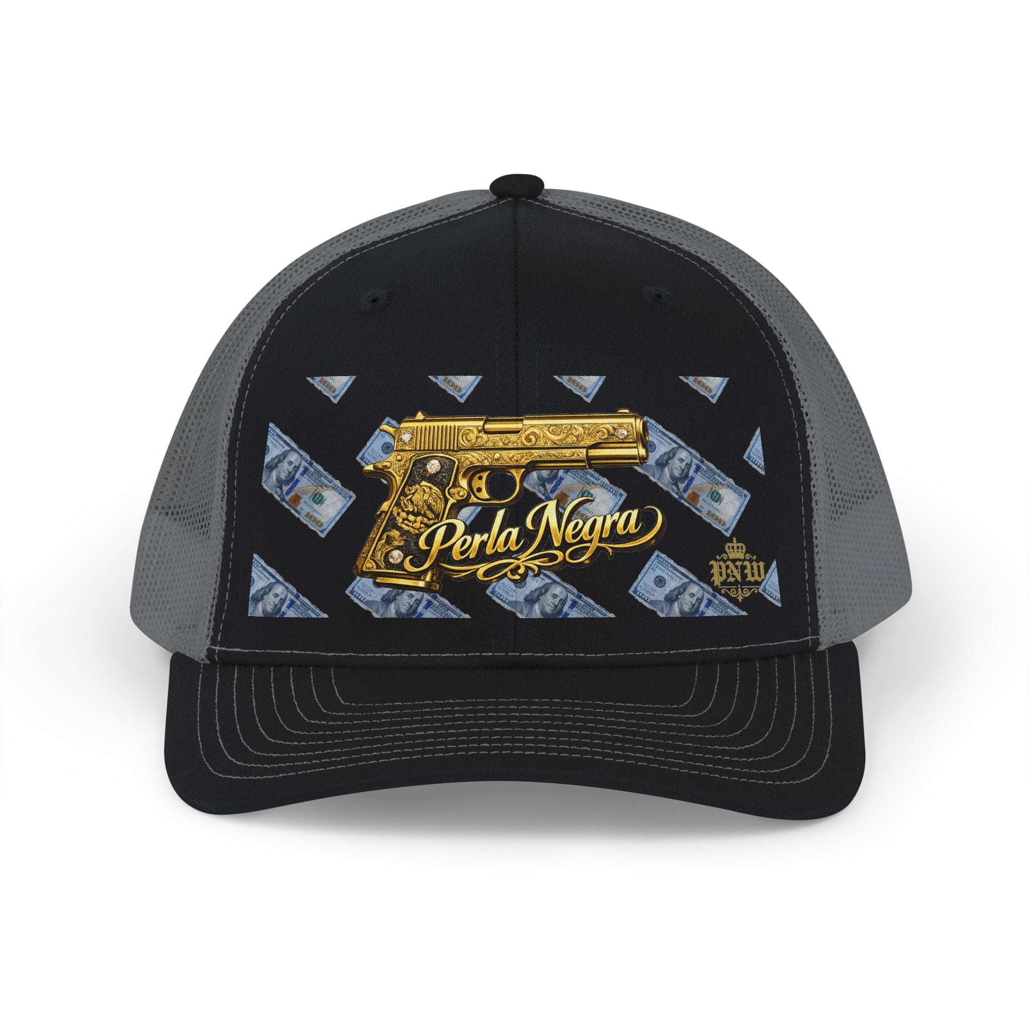 Perla Negra Gold Pistol Trucker Hat