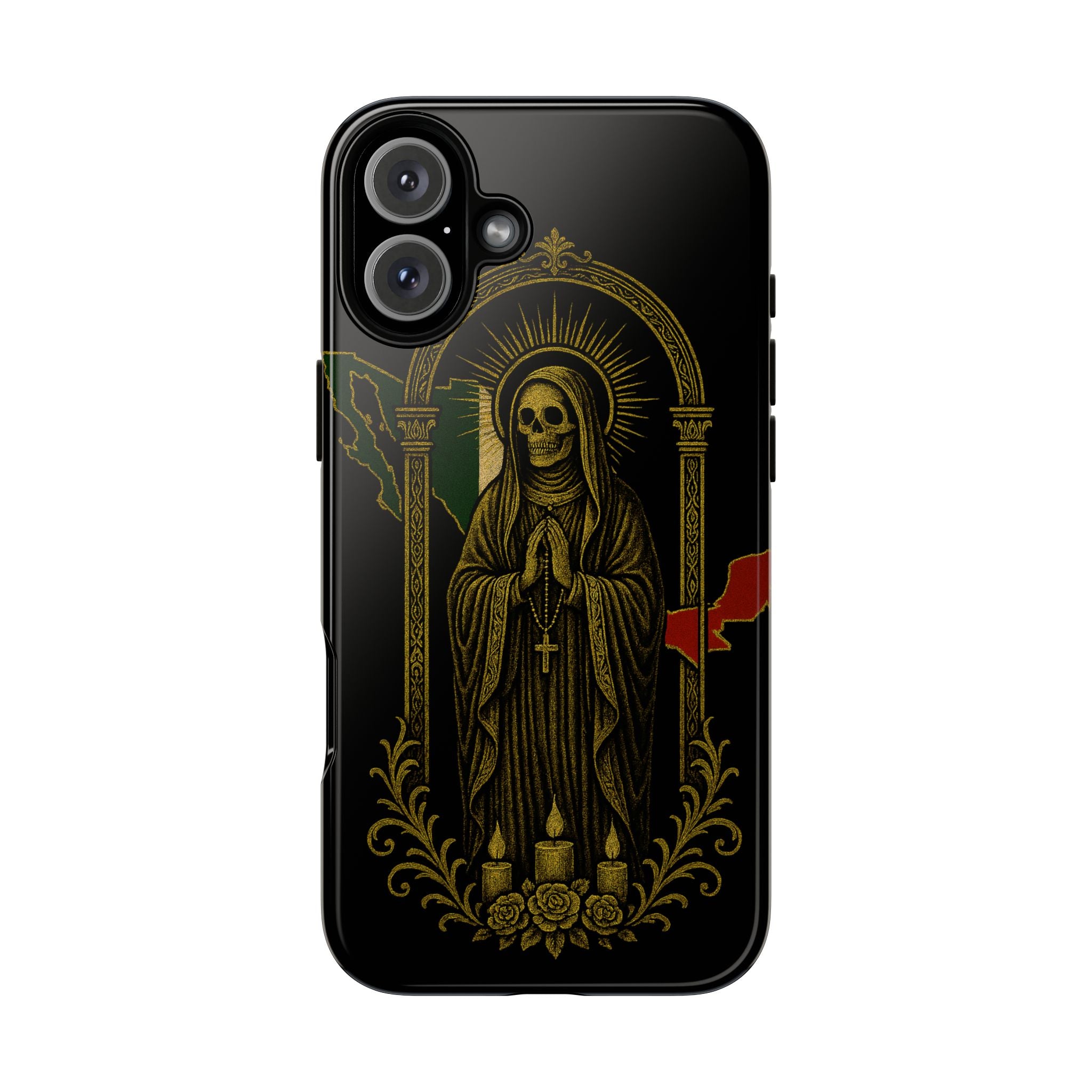 Santa Muerte Altar Protective Phone Case