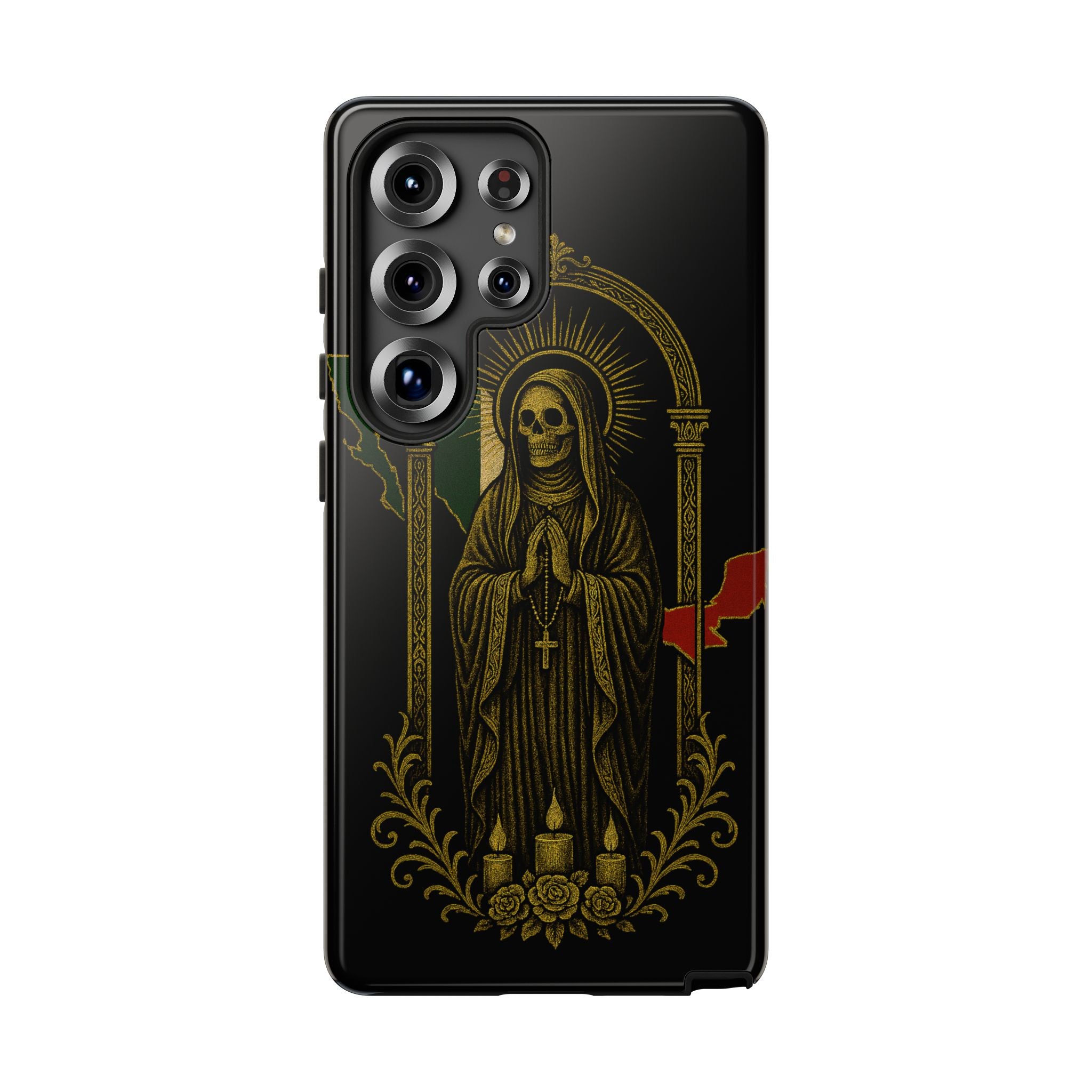 Santa Muerte Altar Protective Phone Case